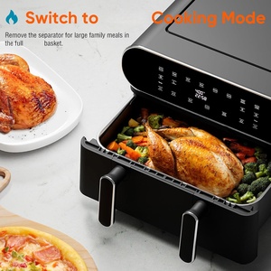 Household Double <b>Airfryers</b> Multi Function Electric Smart Dual Basket 9L Freidora De Aire Digital Oven Air Fryer - Product Image 2
