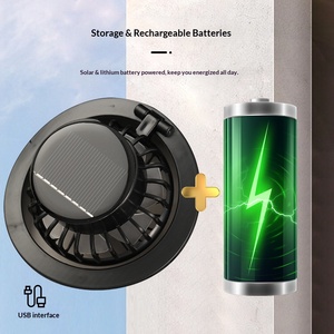 Sombrero de Ala Ancha con Ventilador Solar, Protección Solar, Doble Alimentación Solar y USB, Ajustable, para Playa, Senderismo, Pesca, Uso en Primavera/Verano, para <span class=keywords><strong>Hombre</strong></span> - Product Image 2