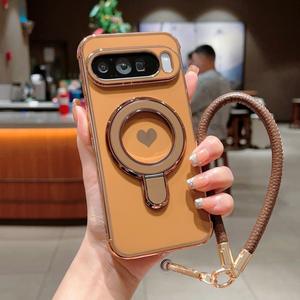 Étui de dragonne magnétique antichoc en TPU de luxe avec porte-anneau en plastique pour google <span class=keywords><strong>Pixel</strong></span> 10 Pro XL <span class=keywords><strong>6</strong></span>.8 7a 8a 9a 8 Pro - Product Image 4