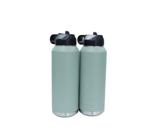 Bouteilles d'eau sport isothermes sous vide à double paroi Topnovo, 32 oz, personnalisables avec logo couleur, anti-fuite, populaires et très vendues - Product Image 2