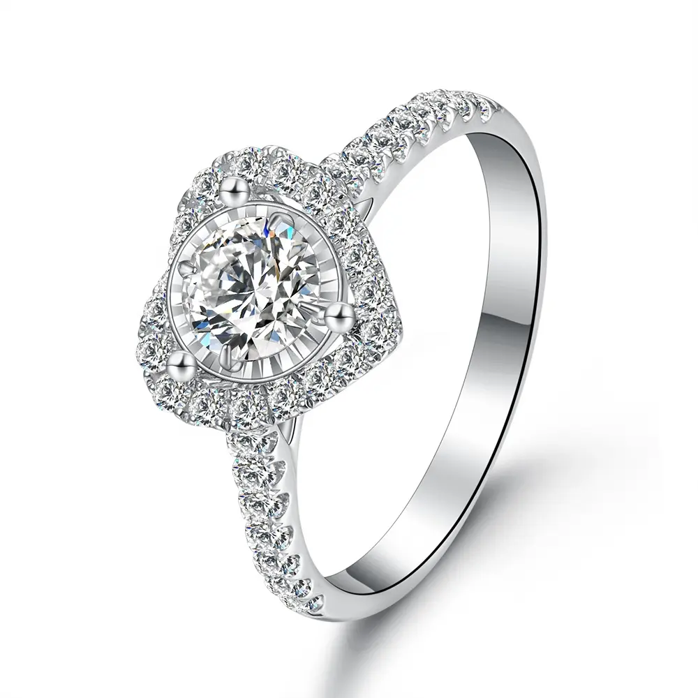 18k white gold diamond ring