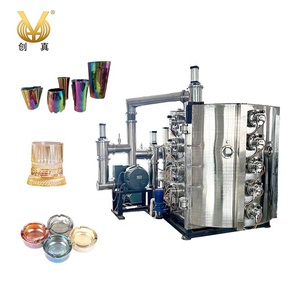Machine de revêtement sous vide PVD multicolore pour films uniformes <span class=keywords><strong>avec</strong></span> PLC et contrôle automatique pour tôles d'acier inoxydable/meubles - Product Image 1