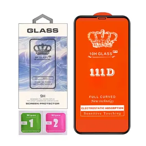 111D pellicola Per iphone11 pro max 2019 6.5 pollici ad alta chiaro 9h temperato protezione dello schermo di vetro