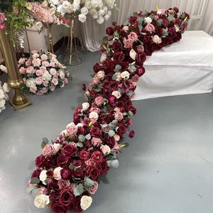 ผ้าปูโต๊ะดอกไม้สีชมพูเบอร์กั<span class=keywords><strong>น</strong></span>ดี คุณภาพสูง ขนาด 1.8 เมตร สำหรับตกแต่งงา<span class=keywords><strong>น</strong></span>แต่งงา<span class=keywords><strong>น</strong></span>และจัดดอกไม้ - Product Image 5