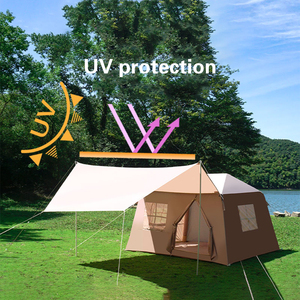 Carpa Inflable para 4 Estaciones con Toldo, Revestimiento de PU Oxford 210D, Impermeable, Gran Espacio, Refugio para Campamento al Aire Libre - Product Image 4
