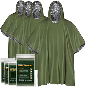 Poncho de pluie imperméable pour hommes femmes adultes randonnée pêche festivals - Product Image 1