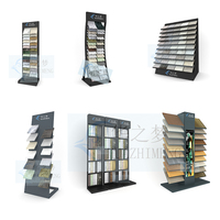 Présentoirs de carrelage céramique sur mesure pour bureau, supports d'échantillons de pierre et quartz, présentoirs de sol en bois pour salle d'exposition