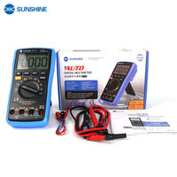 SUNSHINE DT-17N Auto Range LCD Affichage Numérique Multimètre Instrument Tension Testeur Automatique pour Téléphone Mobile Outils de Réparation