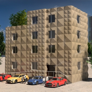 Vật liệu nhôm trang trí 3D thanh tường ốp nội thất bên ngoài sóng Panel tường - Product Image 5