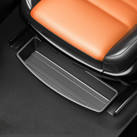 Boîte de rangement sous le siège de voiture, organisateur de voiture en plastique pour petits objets, installation sans outil pour accessoires intérieurs de voiture