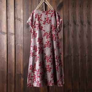 Blusa de manga corta con cuello de pico para verano, camisa informal con estampado Floral Vintage para mujer, 2019 - Product Image 6