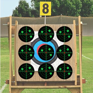 New bán 6-inch chụp mục tiêu với tự dính nhãn huỳnh quang màu xanh lá cây giật gân chụp thực hành giấy - Product Image 3