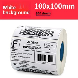 Three-proof Colored Thermal Adhesive <strong>Stickers</strong> Waterproof/Scratch/Oil Proof Square Shape Custom-Made Food Grade Beverage Business - Product Image 6