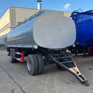 Remolque Cisterna de Combustible de 2 Ejes en Venta, Remolque Cisterna de 10M3 15M3 para Transporte de Productos Peligrosos Inflamables - Product Image 2