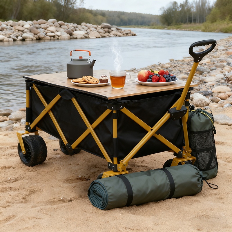 Outdoor Camping Cart with Wheels and