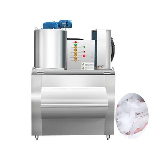 1 Ton Industrial Air Cooling Flake Bullet Slice Crescent Dry Ice Making Machine For Restaurant Dessert