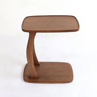 Mesa de Centro de Madera Maciza para Sala de Estar, Personalizable, Duradera, Moderna, Minimalista, Ideal para Picnic y Camping