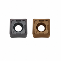 Plaquette de fraisage double face à alimentation élevée, revêtement DLC, SNGX090408, pour l'ébavurage de l'acier et de l'acier inoxydable, personnalisable OEM, dureté 45HRC