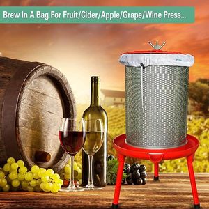 Sacs de brassage réutilisables (lot de 2) en maille fine 250 microns pour bière 5 gallons avec cordon de serrage pour presser le vin de fruits et filtrer le brassage en sac - Product Image 6