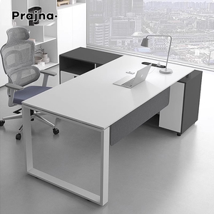 Escritorio de muebles de oficina de lujo, escritorio de madera para ordenador, mesa de trabajo para ordenador de oficina, hogar y oficina - Product Image 2