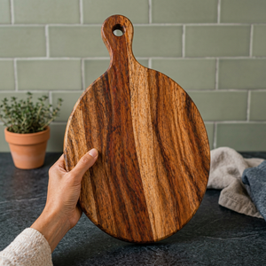 Planche à découper en bois naturel avec surface de coupe durable pour la préparation des aliments, usage domestique, restaurant et restauration - Product Image 5