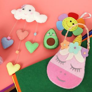 Tissu en <span class=keywords><strong>feutre</strong></span> de polyester coloré en gros pour projets d'artisanat DIY pour enfants - Product Image 4