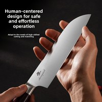 Couteau Santoku japonais professionnel 9Cr18MoV 62HRC en acier inoxydable pour sushi, sashimi, cuisine à domicile, restaurant, préparation de plats japonais