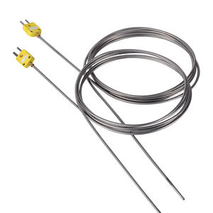 Высокотемпературная бронированная Термопара K-типа WRNK-171 маленький желтый подключаемый гибкий датчик температуры - Product Image 6
