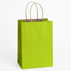 Bolsas de Compra de Papel Kraft Ecológicas Clásicas con Logotipo Personalizado, Asas de Mano y Colores a Elección para Uso Comercial y Promocional en Supermercados - Product Image 2