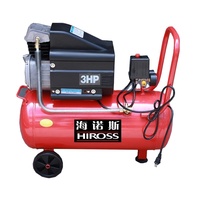 Compresseur d'air industriel portable 70/100/150L 3hp à entraînement par courroie, type à vis V-0.25/8, moteur à essence refroidi par air