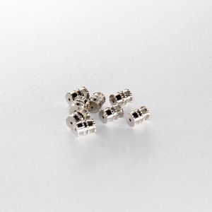 Stainless Steel Jewelry Screw Buckle <b>Threaded</b> Connector Pearl <b>Bead</b> Necklace Bracelet Clasp SK-18 Steel Color - Product Image 4