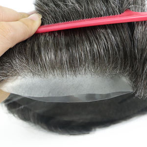 ท็อปเปอร์ผมแท้แบบบางพิเศษ ขนาด 8x10 นิ้ว ตัดได้ทุกขนาด เนื้อผมอินเดีย สำหรับผู้ที่ชื่นชอบ ความยาว 6 นิ้ว - Product Image 4