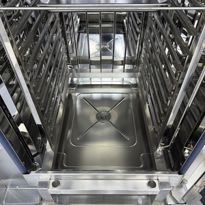 40 Tier thương mại Combi lò điện <span class=keywords><strong>LCD</strong></span> Điều khiển phổ hơi nước nướng lò với điện thoại di động giỏ hàng cho bánh nhà hàng sử dụng - Product Image 5