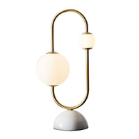 Marglice Nordic Marble Hotel Living Room Lampe de table Art post-moderne Chambre à coucher Chevet Designer Homestay avec G9 X 2pcs Led