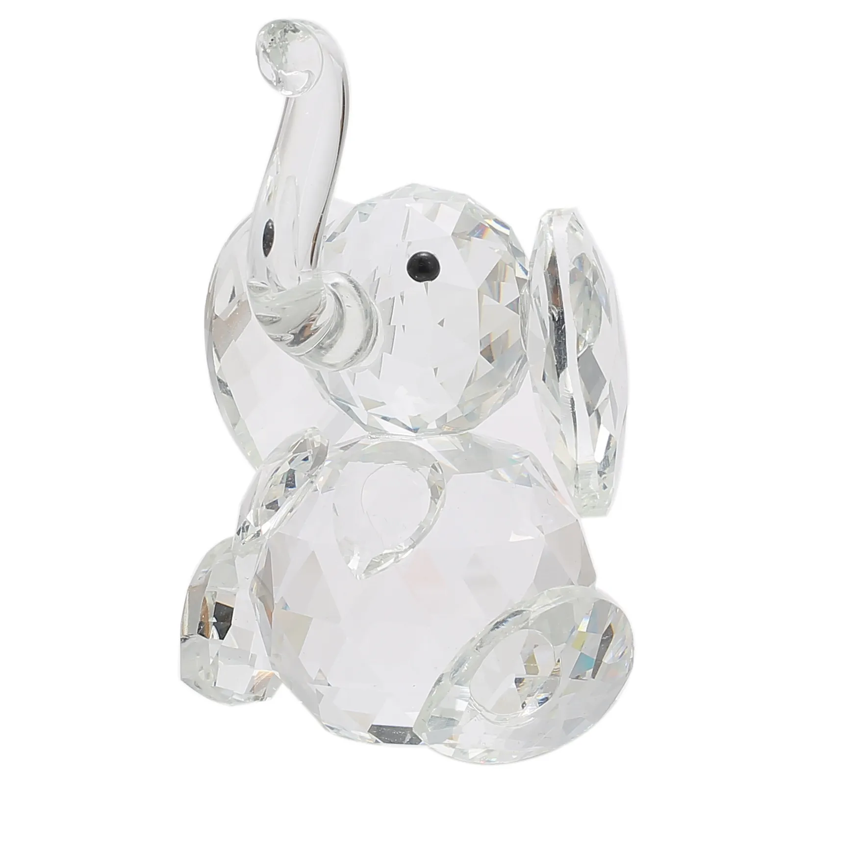 promotional novelty gift crystal elephant animal figurine crystal figurine for wedding return gift