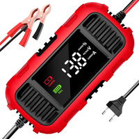Chargeur et mainteneur de batterie 12V pour moto, VTT, voiture, 2A, entièrement automatique, chargeur de batterie à courant continu