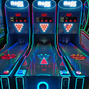 Mini máquina de bolos para interiores automática, sistema de simulador de consola de videojuegos mágico que funciona con monedas con 1 año de garantía, hecho de plástico - Product Image 6