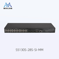 Switch de Red Administrado H3C Serie S5130S-SI, Switch Administrado Gigabit de 24 Puertos, Switch de Red Empresarial con Uplink de 10G
