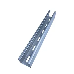 Perforated C Shaped Roof Purlin GI Cee Purlin Steel Metal C Purlins in stock
