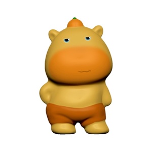 Weixi Capybara Lulu EVA Sensory <b>Squishy</b> Toy Slow-Rebound Stress Relief Youth (15-35) Educational Figurine Decoration Box Boys - Product Image 5
