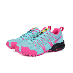 Chaussures de randonnée pour femmes, dessus en mesh, semelle en caoutchouc, respirantes, chaussures de sport d'extérieur, bout rond, toutes saisons, semelle intermédiaire en EVA - Product Image 4