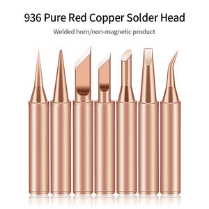 XuFeng 10 pièces par lot, station de soudage 936, pointe de soudage électrique <span class=keywords><strong>Metcal</strong></span>, série 900M, pointes de <span class=keywords><strong>fer</strong></span> à <span class=keywords><strong>souder</strong></span> en cuivre pur rouge - Product Image 3