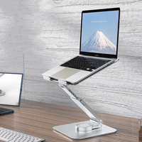 Support ergonomique en alliage d'aluminium pour ordinateur portable de jeu, angle de hauteur réglable, pliable, extensible et rotatif, pour bureau