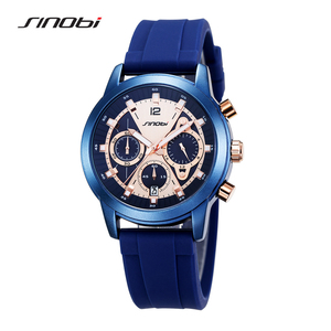 Men's <b>Watch</b> High End Multifunctional Waterproof Silicone Strap Quartz <b>Watch</b> - Product Image 5