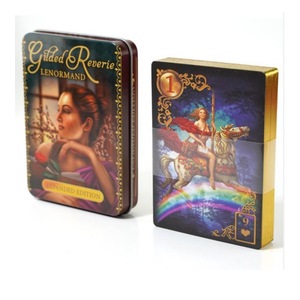 Chất lượng cao 78pcs vàng dập in ấn Tarot thẻ nhiều loại sáng bóng cạnh sắt hộp Oracle Hội Đồng Quản trị thẻ trò chơi với hướng dẫn sử dụng cuốn sách - Product Image 5