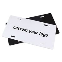 Plaque d'immatriculation personnalisée 3D pour moto et voiture avec feuilles en plastique, couleur et logo personnalisés