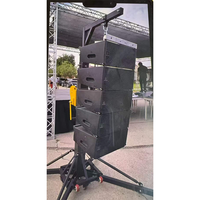 Torre de Truss Plegable de Acero Aleado con Capacidad de Carga de 250 kg, Elevación Manual con Manivela, Modelo Line Array - Exhibición de Truss de Aluminio