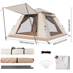 Tienda <span class=keywords><strong>de</strong></span> campaña familiar plegable portátil <span class=keywords><strong>de</strong></span> un dormitorio <span class=keywords><strong>de</strong></span> camuflaje <span class=keywords><strong>de</strong></span> tela Oxford 420D ecológica para <span class=keywords><strong>senderismo</strong></span> y Camping al aire libre - Product Image 2