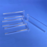 Tube d'échantillonnage clair en verre fondu de tube à essai de quartz de forme de U transparente pour l'analyse chimique de pari