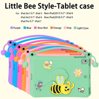Casing Tablet Anak Anti Benturan Bahan EVA Motif Lebah Lucu untuk iPad 9.7 2017 2018